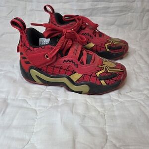 adidas Kids Sneakers - Red and Gold Spiderman
